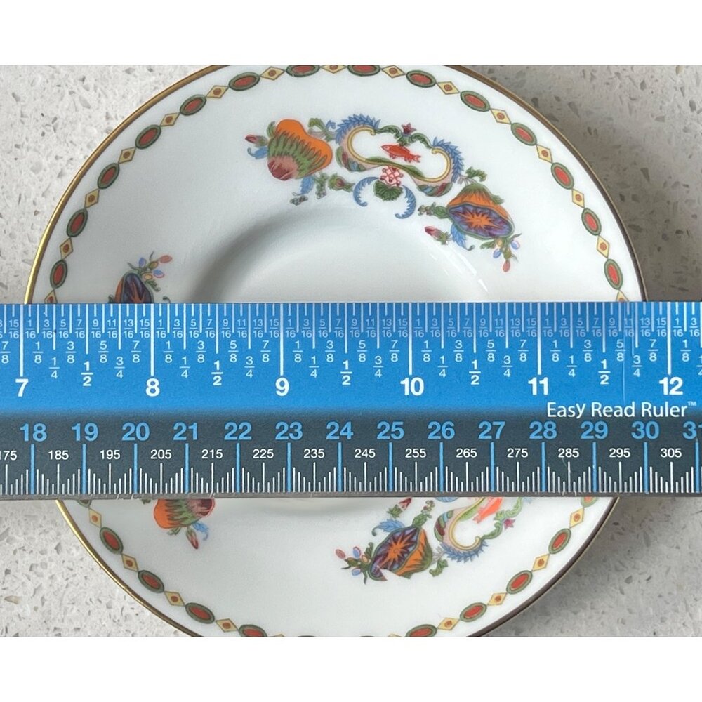 A. Raynaud Et Cie Limoges France Porcelain Cup & Saucer Set With Floral Motif Go - Picture 8 of 11